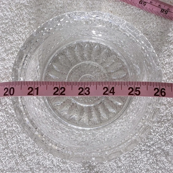 Vintage Clear Glass Ashtray Trinket  Dish - Picture 10 of 10